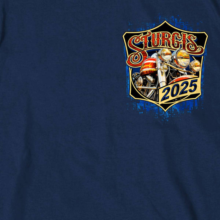 2025 Sturgis Motorcycle Rally Rushmore Navy Men&