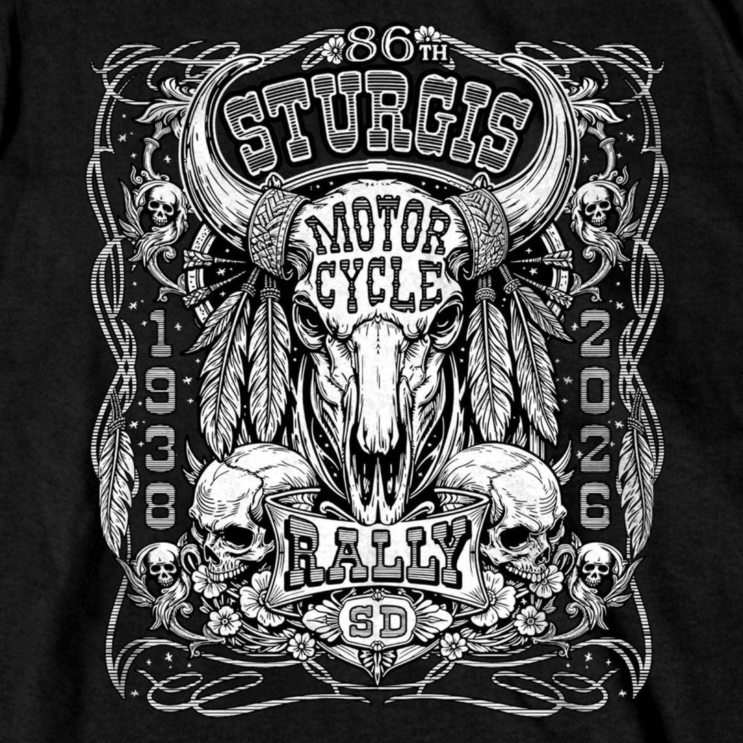 2026 Sturgis Motorcycle Rally Biason Skull Men&