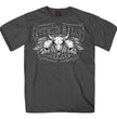 2026 Men's Sturgis Motorcycle Rally Bison Skull Charcoal Short Sleeve T-Shirt - SPB1212