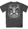 2026 Men's Sturgis Motorcycle Rally Bison Skull Charcoal Short Sleeve T-Shirt - SPB1212