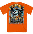 2026 Sturgis Motorcycle Rally Skull Chaser Numone Men's Orange T-Shirt - SPB1215