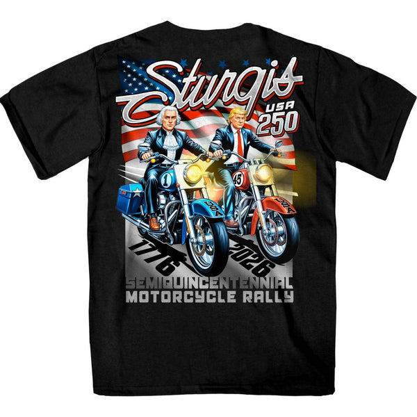 2026 Sturgis Motorcycle Rally Georgedon Men's Black Short Sleeve T-Shirt - SPB1218