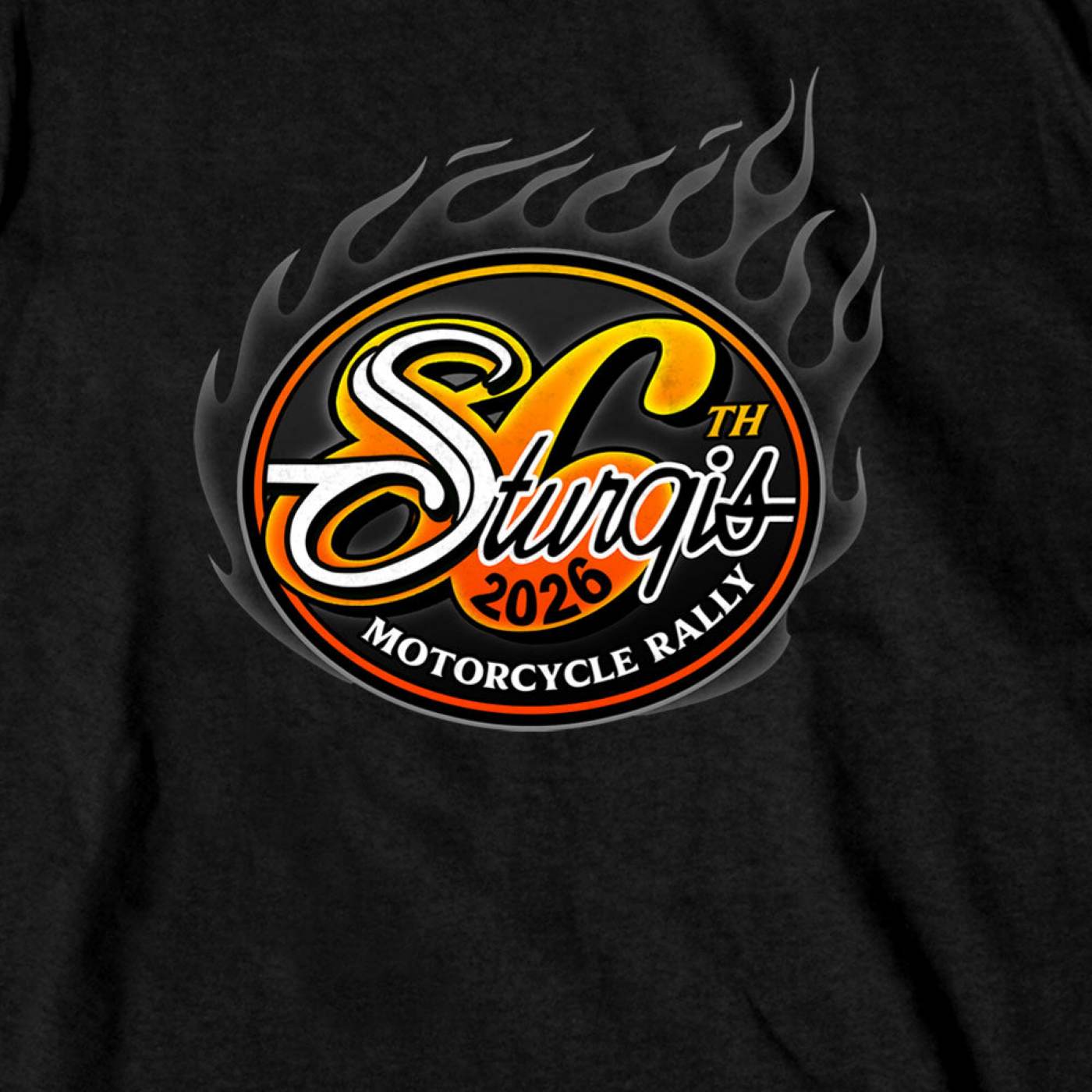 2026 Sturgis Motorcycle Rally Logo Men's Black T-Shirt - SPB1224