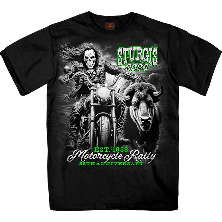 2026 Sturgis Motorcycle Rally Skull Chaser Numone Men&