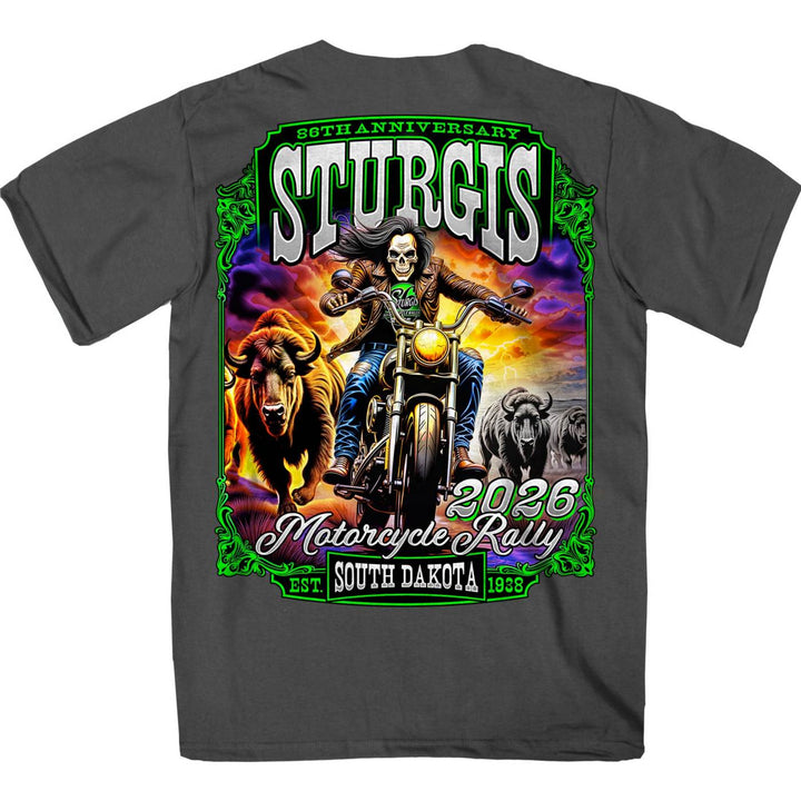 2026 Sturgis Motorcycle Rally Skull Chaser Numone Men&