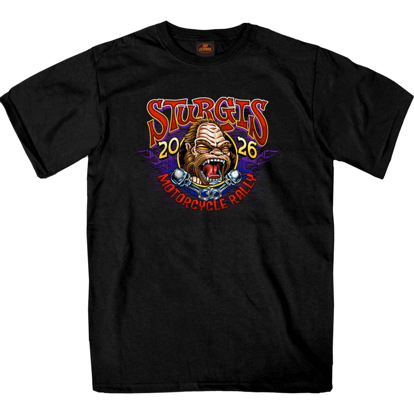 2026 Men's Sturgis Motorcycle Rally Bigfoot Biker Black Short Sleeve T-Shirt - SPB1242