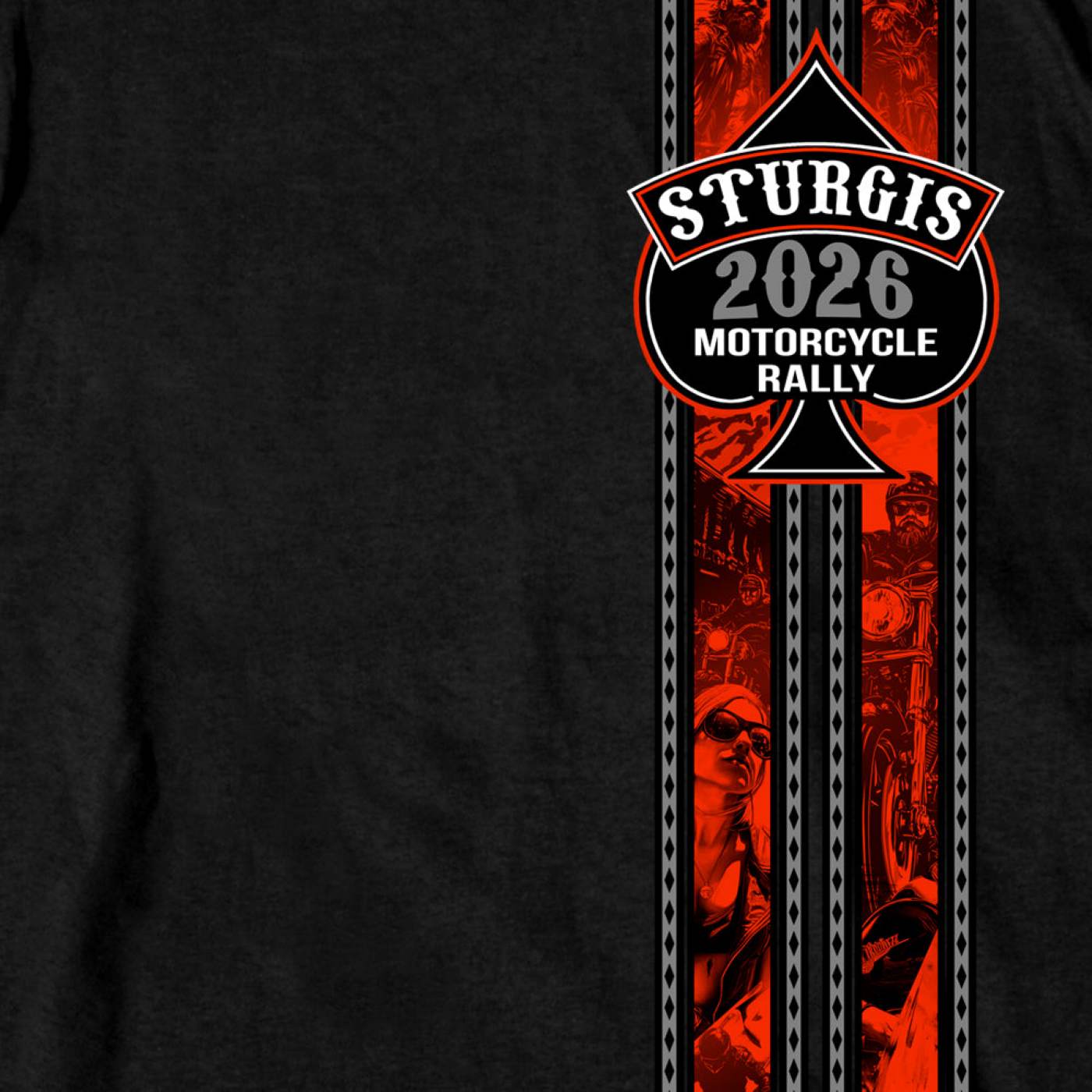 2026 Men's Sturgis Motorcycle Rally Couples Ride Black Short Sleeve T-Shirt - SPB1246