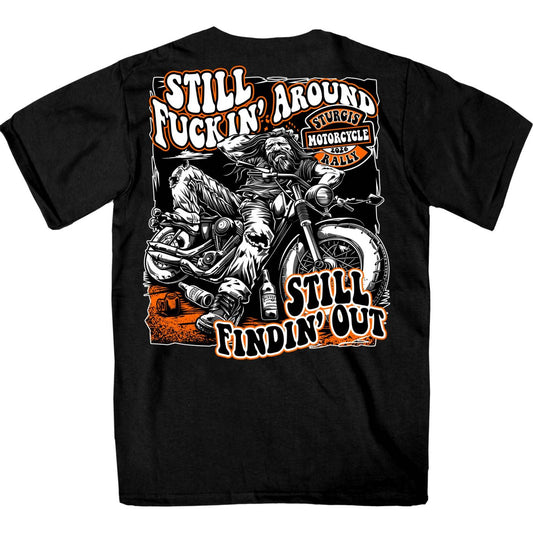 2026 Men's Sturgis Motorcycle Rally Still F***ing Around Black Short Sleeve T-Shirt - SPB1258