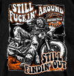 2026 Men's Sturgis Motorcycle Rally Still F***ing Around Black Short Sleeve T-Shirt - SPB1258