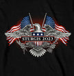 Hot Leathers SPB2103 Men's Black 2023 Sturgis Rally Vintage Patriot Long Sleeve Shirt