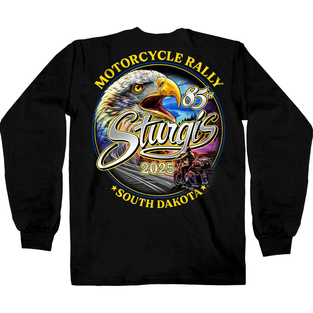2025 Sturgis Motorcycle Rally Scenic Eagle Black Men&