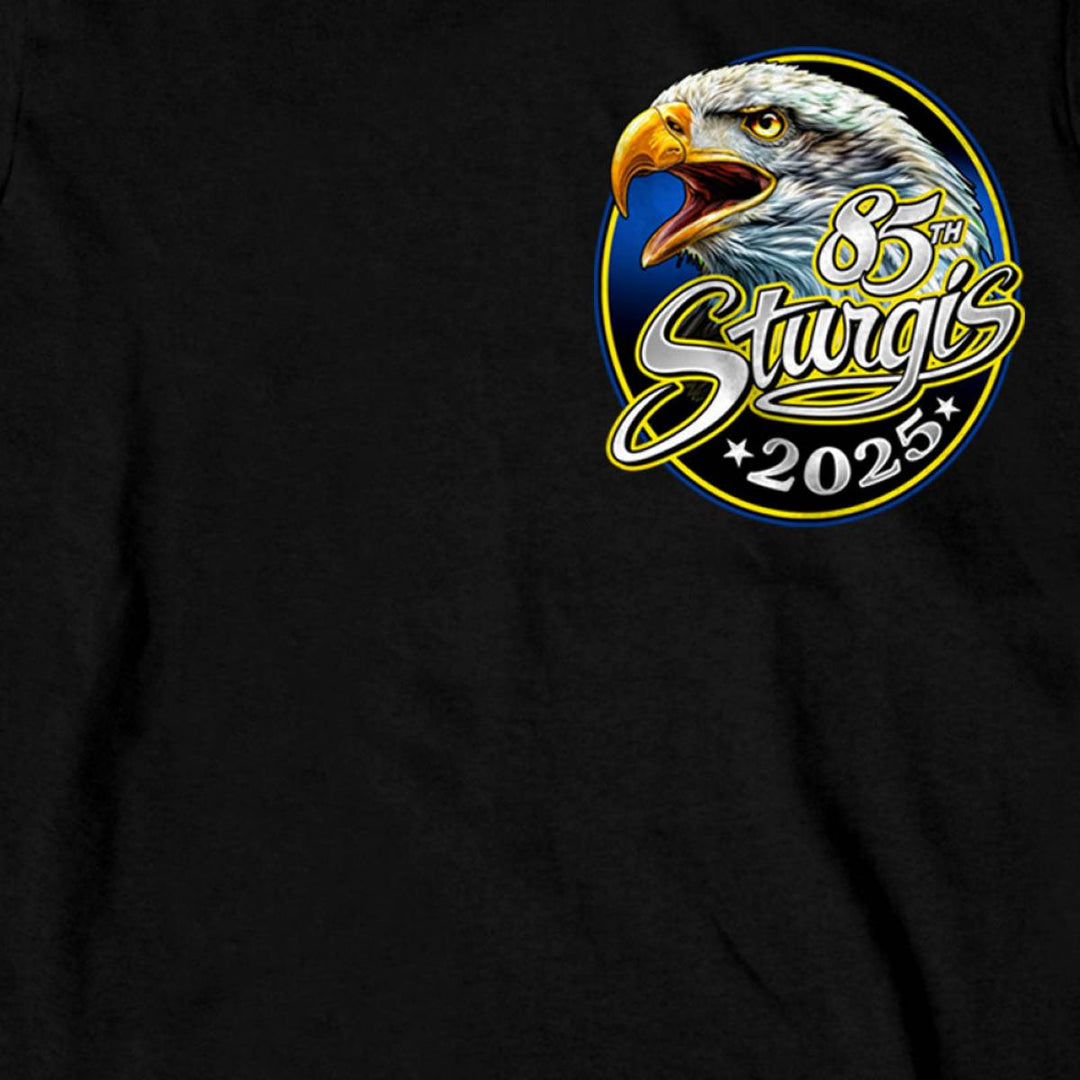 2025 Sturgis Motorcycle Rally Scenic Eagle Black Men&