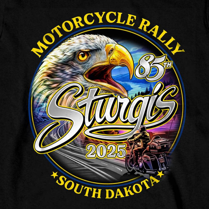 2025 Sturgis Motorcycle Rally Scenic Eagle Black Men&