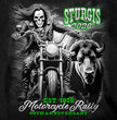 2026 Men's Sturgis Motorcycle Rally Skull Chaser #1 Black Long Sleeve Shirt - SPB2134
