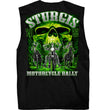 Hot Leathers SPB3001 Men's Black Sturgis 2022 Skull Riders Sleeveless Shirt