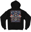 Hot Leathers SPB4013 Men’s 2023 Sturgis Vintage Patriot Black Hoodie