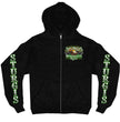 2024 Sturgis #1 Men's Design Eagle & Skull Black Motorcycle Rally Zip Up Hoodie SPB4102