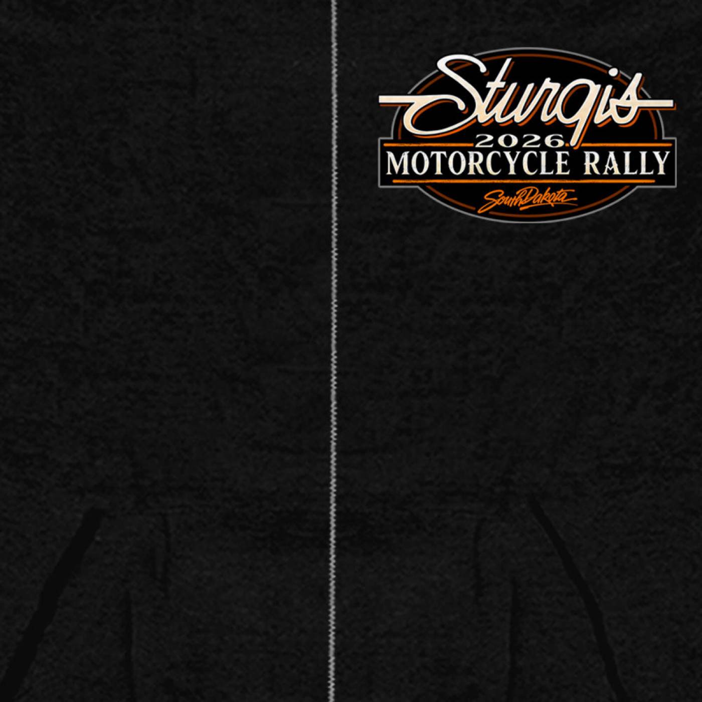 2026 Men's Sturgis Motorcycle Rally Attractions Black Zip-Up Hoodie - SPB4114