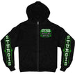 2026 Men's Sturgis Motorcycle Rally Skull Chaser #1 Black Zip-Up Hoodie - SPB4116