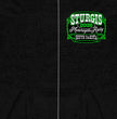 2026 Men's Sturgis Motorcycle Rally Skull Chaser #1 Black Zip-Up Hoodie - SPB4116