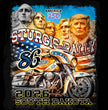 2026 Men's Sturgis Motorcycle Rally Trumpmore Black Zip-Up Hoodie - SPB4121