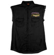 2025 Sturgis Men's Black Denim Motorcycle Rally #1 Ghost Rider Sleeveless Shirt