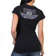Hot Leathers SPL1827 Women's Black 2023 Sturgis Antique Sugar Skull T-Shirt