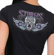 Hot Leathers SPL1827 Women's Black 2023 Sturgis Antique Sugar Skull T-Shirt