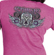 Hot Leathers SPL1828 Women's Heather Pink 2023 Sturgis Antique Sugar Skull T-Shirt
