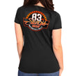 Hot Leathers SPL1844 Women's Black 2023 Sturgis Rally Logo Short Sleeve T-Shirt