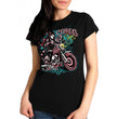 2025 Sturgis Women's Motorcycle Rally Pink Lady Black Ladies T-Shirt