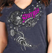 2025 Sturgis Women's Motorcycle Rally Dandelion Heather Navy Ladies T-Shirt