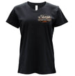 2026 Ladies Sturgis Motorcycle Rally Attractions Black Short Sleeve V-Neck T-Shirt - SPL1932