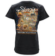 2026 Ladies Sturgis Motorcycle Rally Attractions Black Short Sleeve V-Neck T-Shirt - SPL1932
