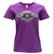2026 Ladies Sturgis Motorcycle Rally Attractions PURPLE Short Sleeve V-Neck T-Shirt - SPL1942