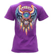 2026 Ladies Sturgis Motorcycle Rally Attractions PURPLE Short Sleeve V-Neck T-Shirt - SPL1942