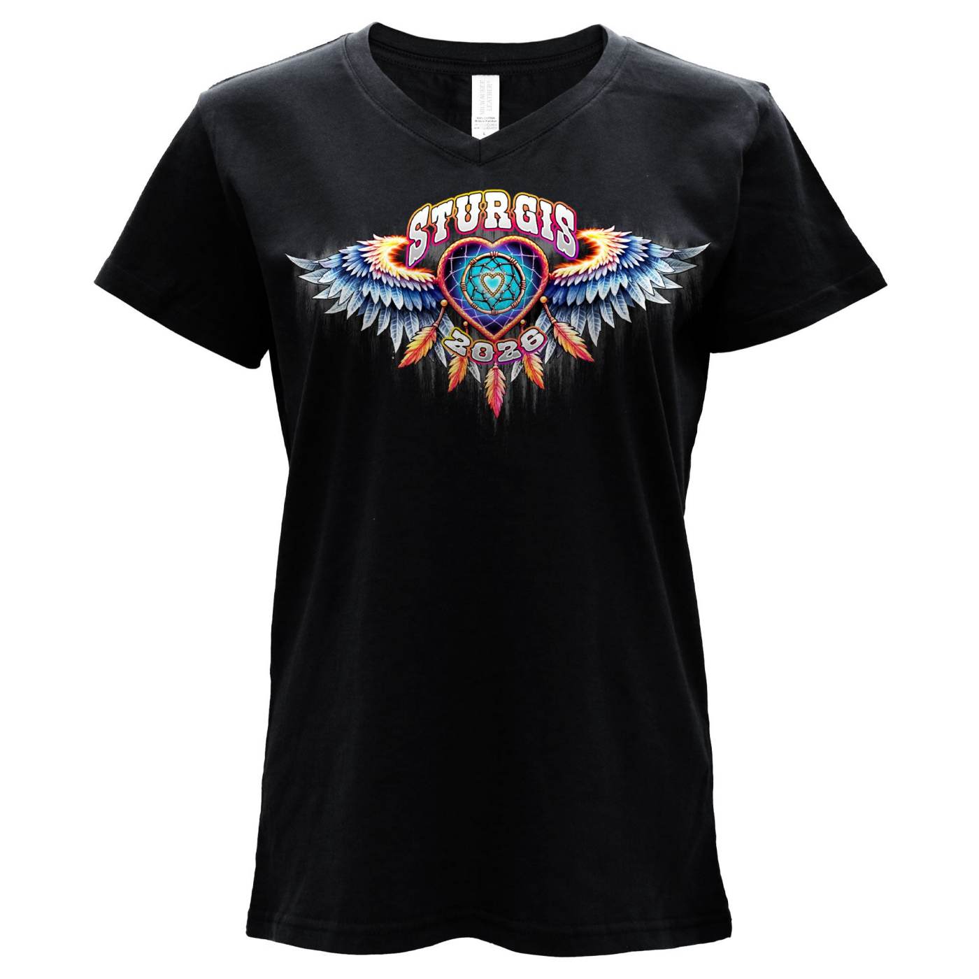 2026 Ladies Sturgis Motorcycle Rally Dream Catcher Pink Short Sleeve T-Shirt - SPL1952
