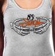 2025 Sturgis Women's Motorcycle Rally Skeleton Hands Black Ladies Tank Top