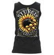 2026 Ladies Sturgis Motorcycle Rally Cosmic Sunflower Black Tank Top - SPL2900