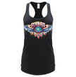 2026 Ladies Sturgis Motorcycle Rally Dream Catcher Black Racer Back Tank Top - SPL2901