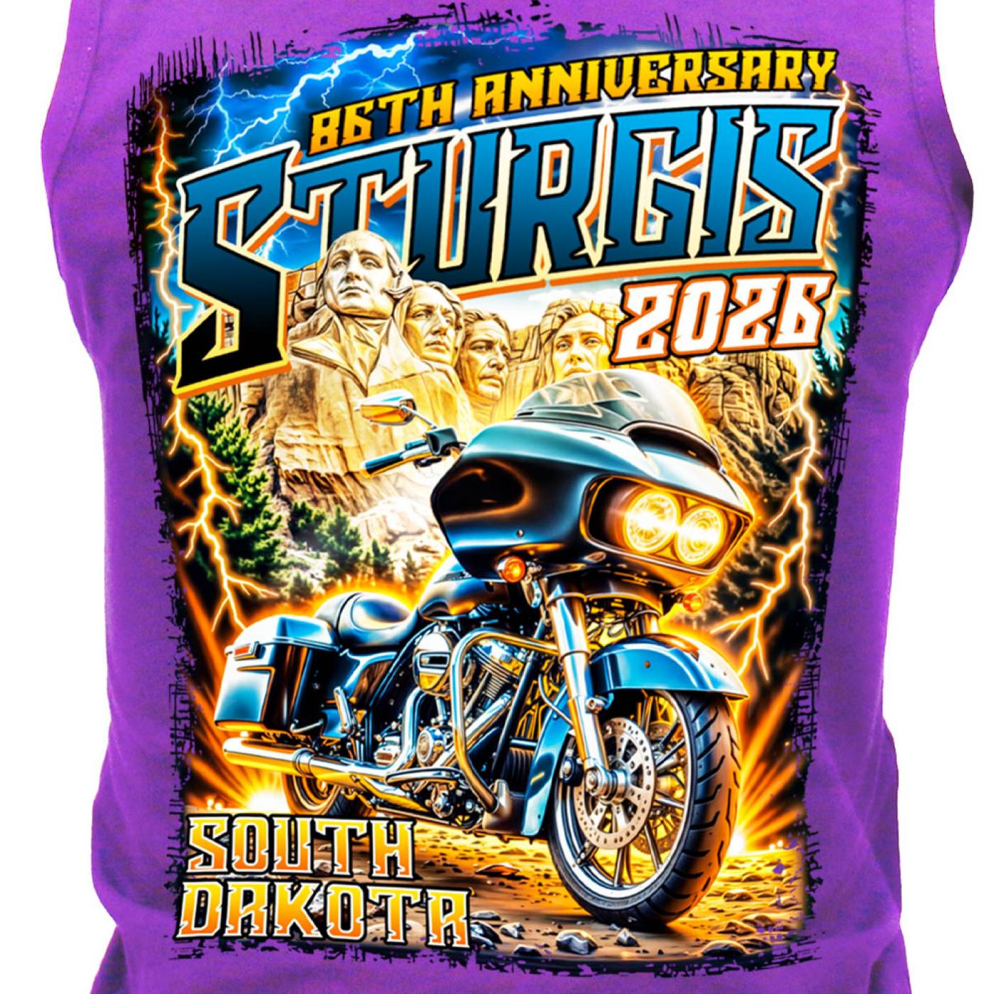 2026 Ladies Sturgis Motorcycle Rally Rushmore GRYple Tank Top - SPL2904
