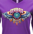 2026 Ladies Sturgis Motorcycle Rally Dream Catcher Purple Long Sleeve Shirt - SPL3899