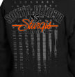 2025 Sturgis Motorcycle Rally Skeleton Hands Black Ladies Hooded Sweat