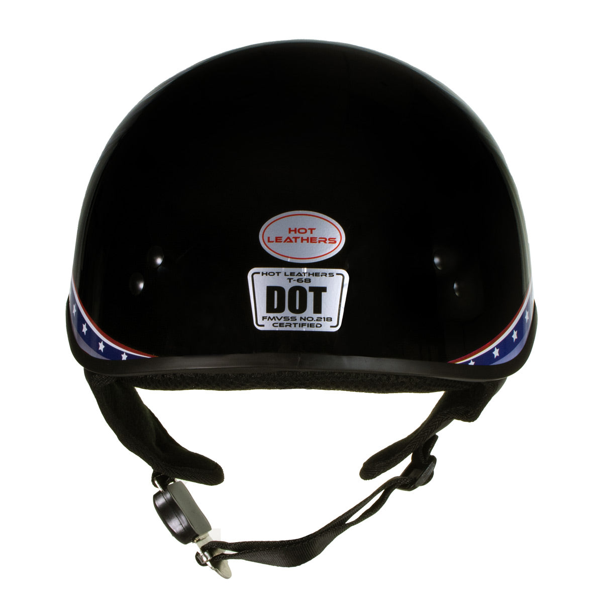 Hot Leathers HLT68 Eagle Black Advanced DOT Approved Motorcycle