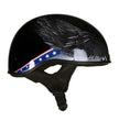 Hot Leathers HLT68 Eagle Black Advanced DOT Approved Motorcycle Skull Cap Half Helmet Biker