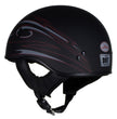 Hot Leathers Tribal Black Motorcycle Skull Cap Half Helmet DOT Approved HLT68
