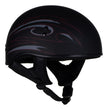 Hot Leathers Tribal Black Motorcycle Skull Cap Half Helmet DOT Approved HLT68