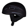 Hot Leathers Tribal Black Motorcycle Skull Cap Half Helmet DOT Approved HLT68