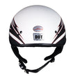 Hot Leathers Tribal White Motorcycle Skull Cap Half Helmet DOT Approved HLT68