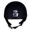 Hot Leathers HLT68 Type-1 Flat Black Flames Motorcycle DOT Approved Skull Cap Half Helmet